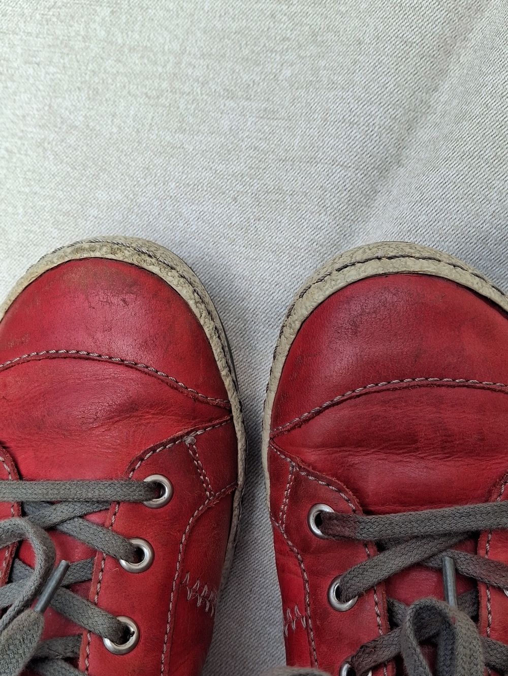Josef Seibel Red Leather Comfort Sneakers US 6.5 (EU 37) - Picture 9 of 9